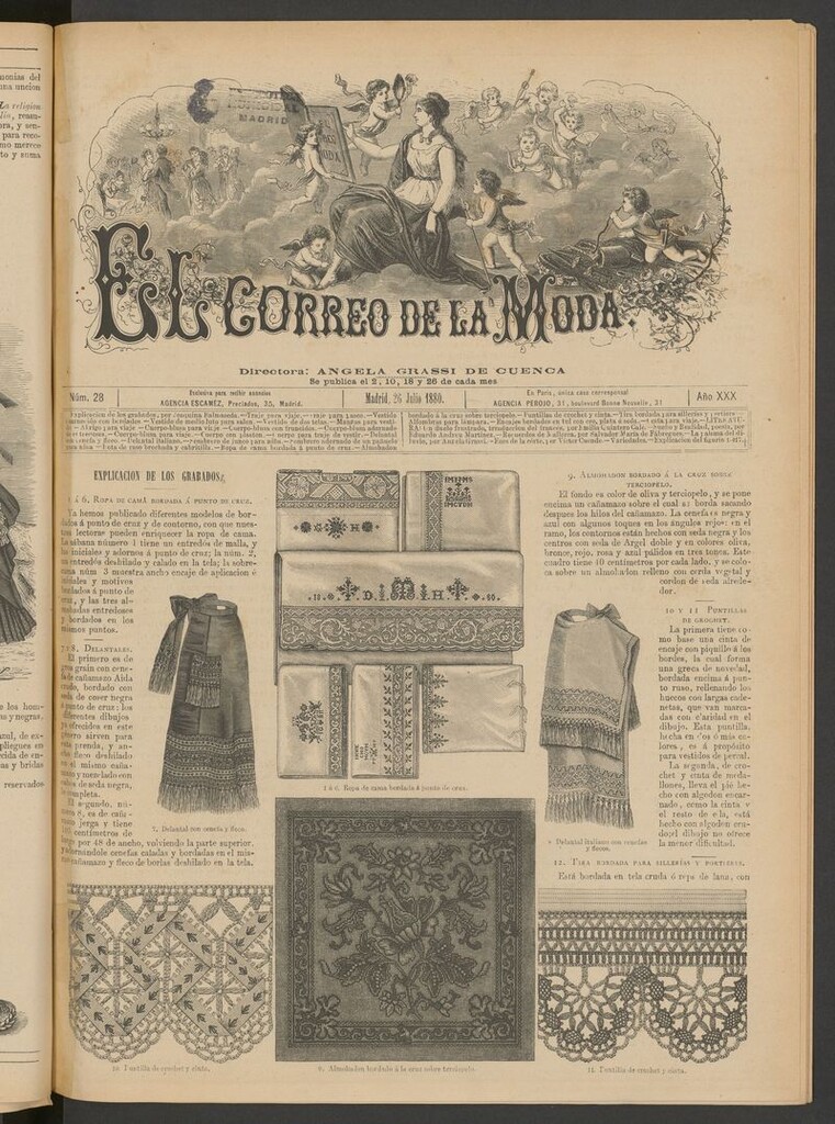 Miniatura de El Correo de la Moda: periódico del bello sexo del 26 de julio de 1880