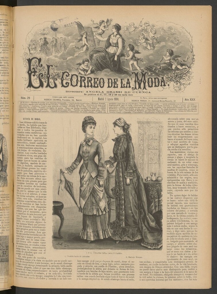 Miniatura de El Correo de la Moda: periódico del bello sexo del 2 de agosto de 1880