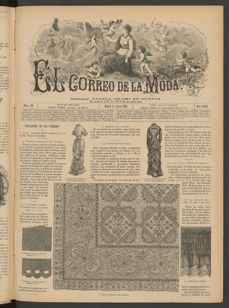 Miniatura de El Correo de la Moda: periódico del bello sexo del 10 de agosto de 1880