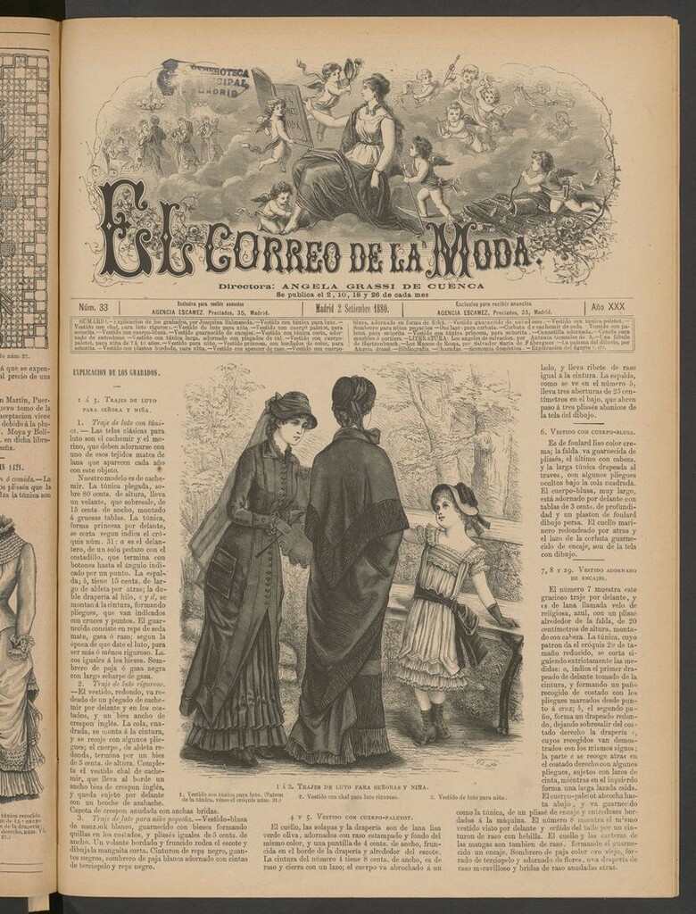Miniatura de El Correo de la Moda: periódico del bello sexo del 2 de septiembre de 1880