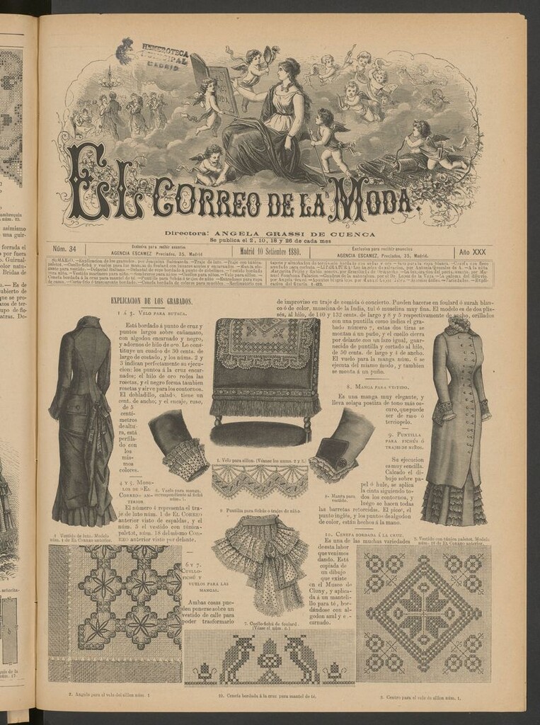 Miniatura de El Correo de la Moda: periódico del bello sexo del 10 de septiembre de 1880