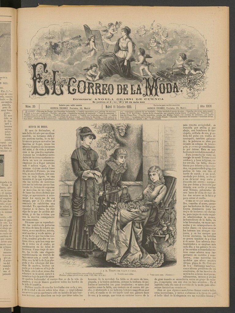 Miniatura de El Correo de la Moda: periódico del bello sexo del 18 de septiembre de 1880