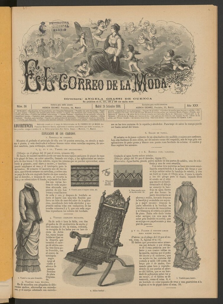 Miniatura de El Correo de la Moda: periódico del bello sexo del 26 de septiembre de 1880
