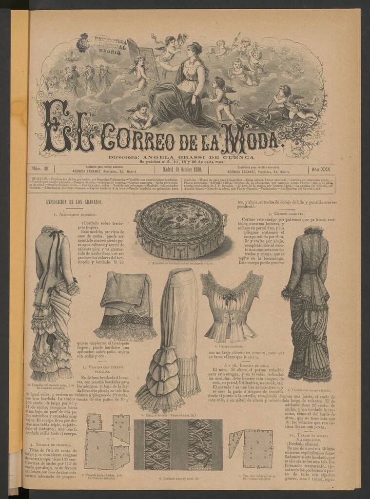 Miniatura de El Correo de la Moda: periódico del bello sexo del 10 de octubre de 1880