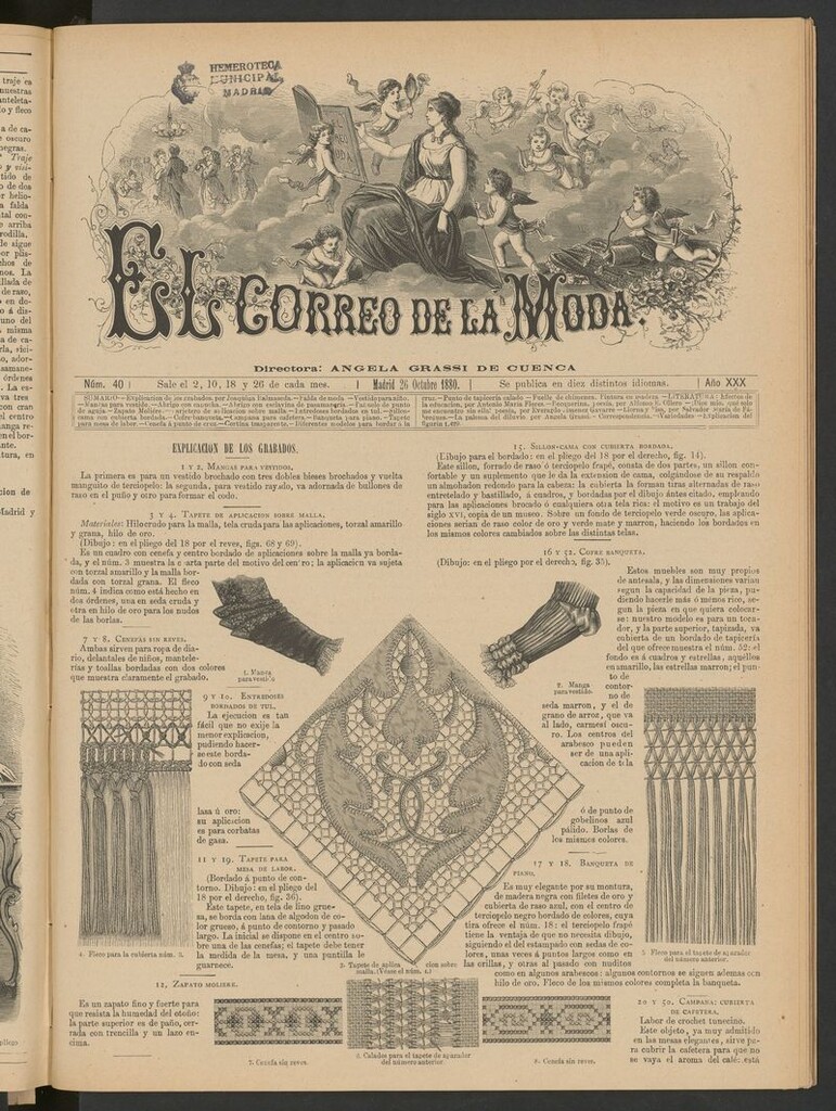 Miniatura de El Correo de la Moda: periódico del bello sexo del 26 de octubre de 1880