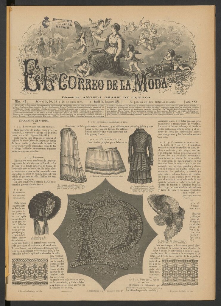 Miniatura de El Correo de la Moda: periódico del bello sexo del 26 de noviembre de 1880