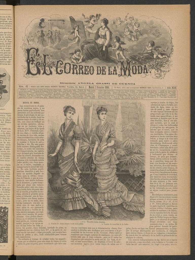 Miniatura de El Correo de la Moda: periódico del bello sexo del 2 de diciembre de 1880