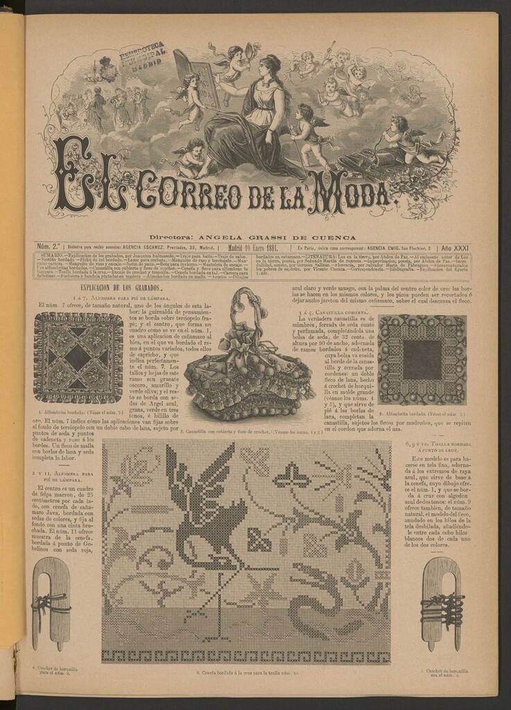 Miniatura de El Correo de la Moda: periódico del bello sexo del 10 de enero de 1881
