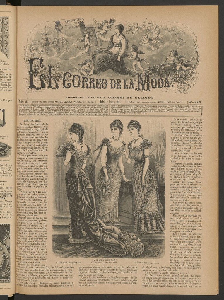 Miniatura de El Correo de la Moda: periódico del bello sexo del 2 de febrero de 1881