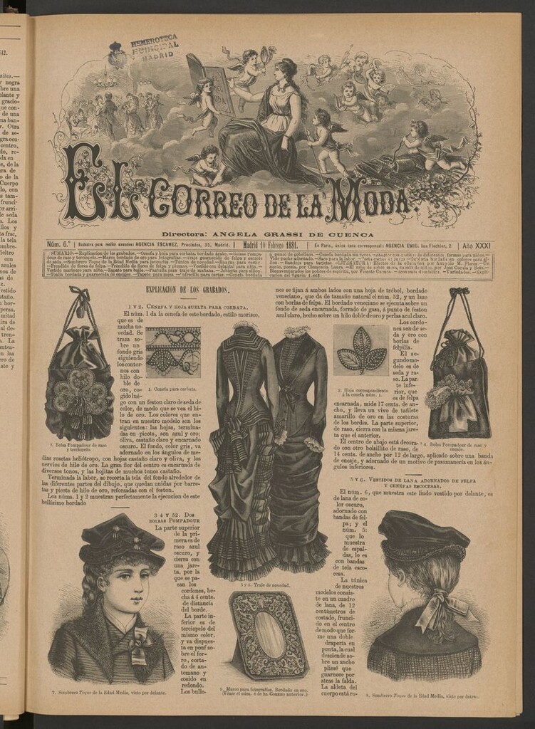 Miniatura de El Correo de la Moda: periódico del bello sexo del 10 de febrero de 1881