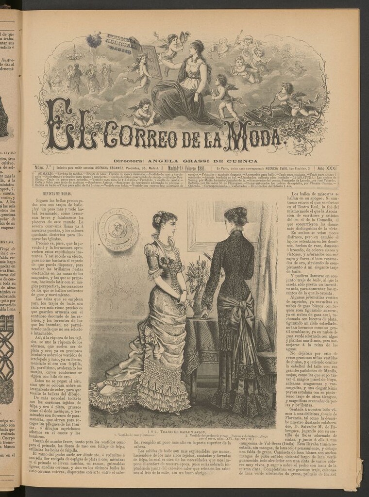 Miniatura de El Correo de la Moda: periódico del bello sexo del 18 de febrero de 1881