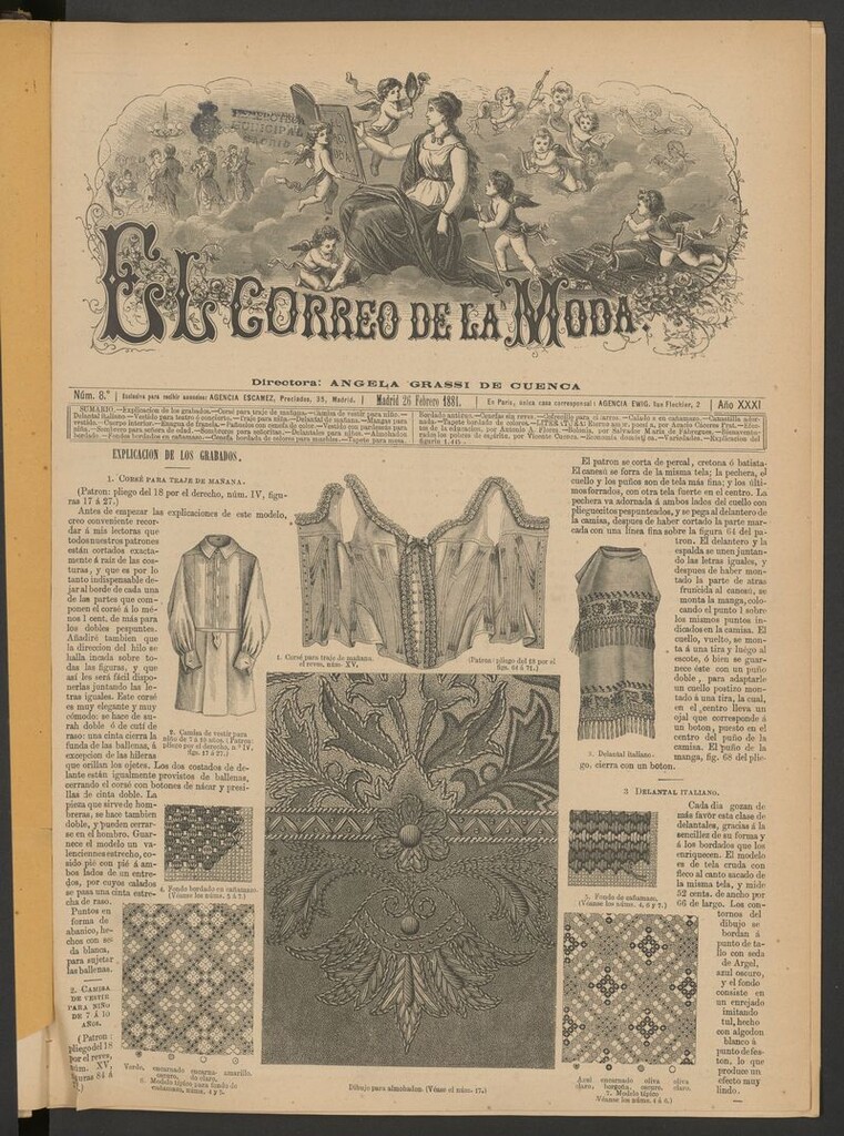 Miniatura de El Correo de la Moda: periódico del bello sexo del 26 de febrero de 1881