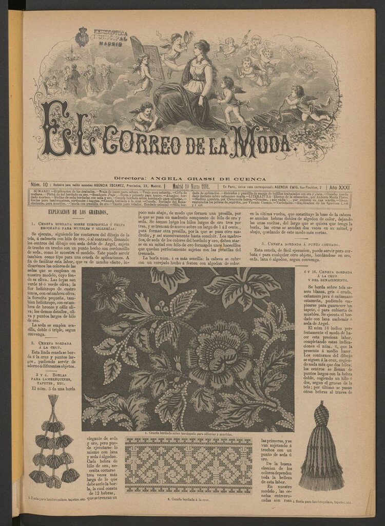 Miniatura de El Correo de la Moda: periódico del bello sexo del 10 de marzo de 1881