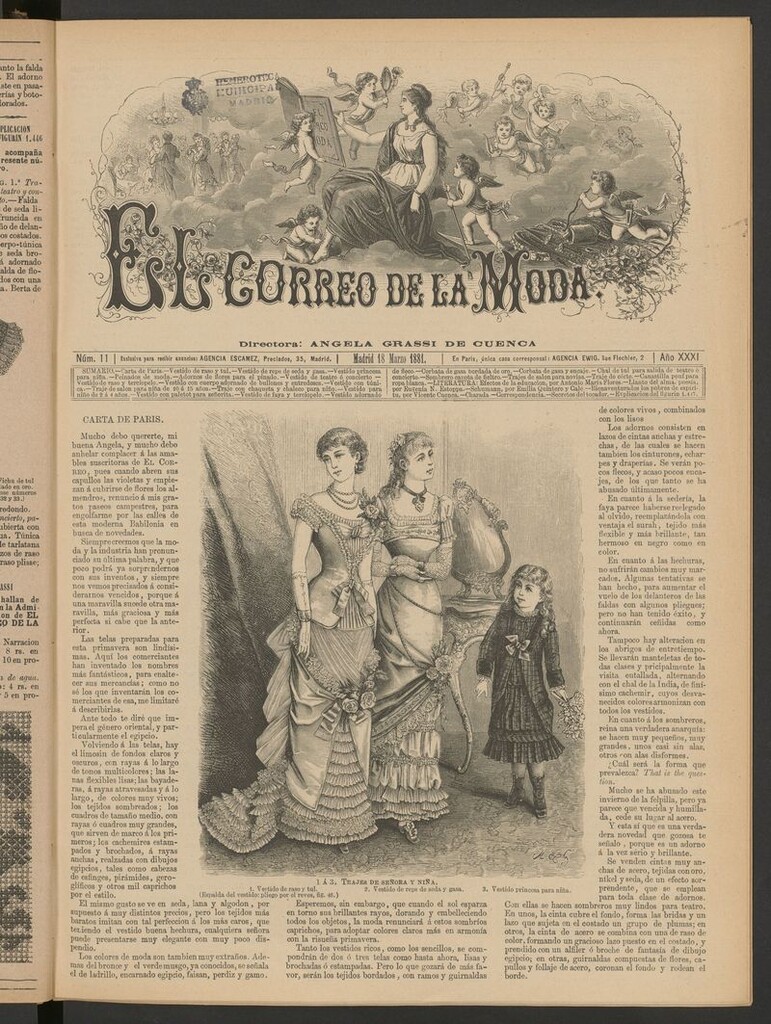 Miniatura de El Correo de la Moda: periódico del bello sexo del 18 de marzo de 1881