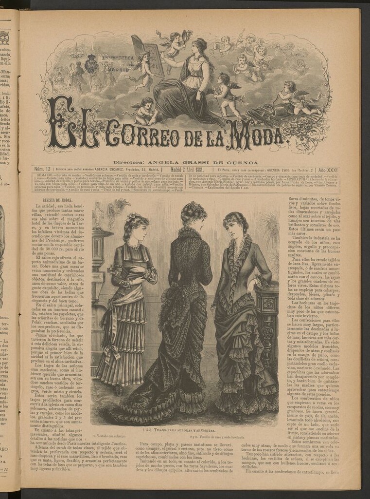 Miniatura de El Correo de la Moda: periódico del bello sexo del 2 de abril de 1881