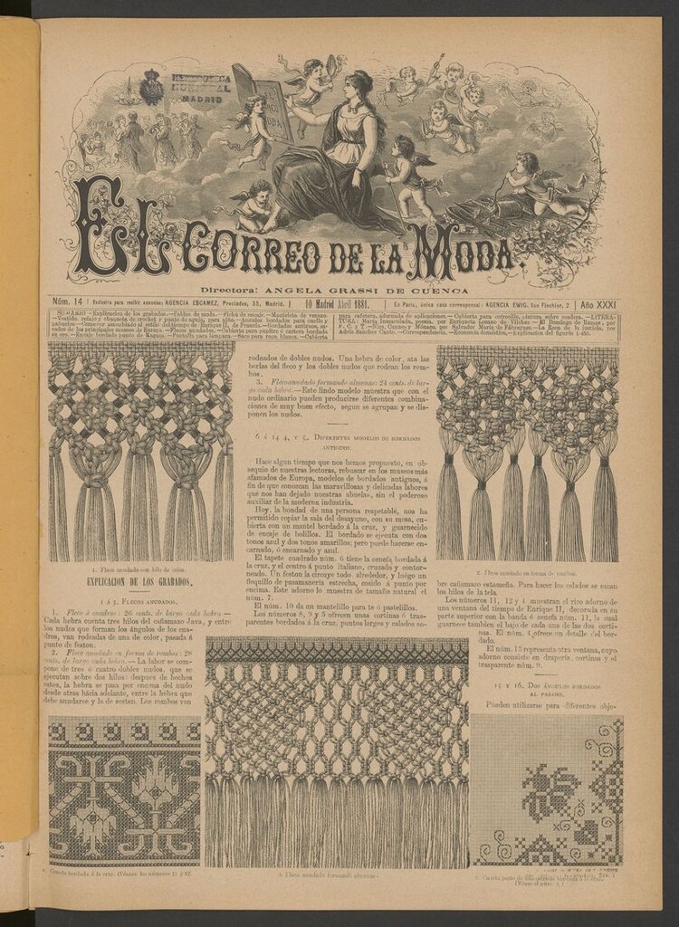 Miniatura de El Correo de la Moda: periódico del bello sexo del 10 de abril de 1881
