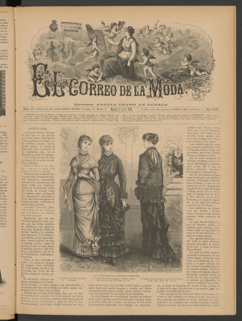 Miniatura de El Correo de la Moda: periódico del bello sexo del 18 de abril de 1881