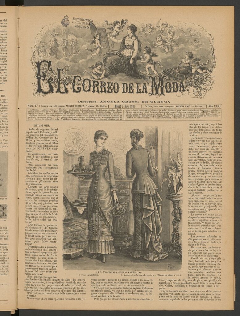 Miniatura de El Correo de la Moda: periódico del bello sexo del 2 de mayo de 1881
