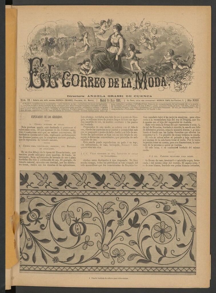 Miniatura de El Correo de la Moda: periódico del bello sexo del 10 de mayo de 1881