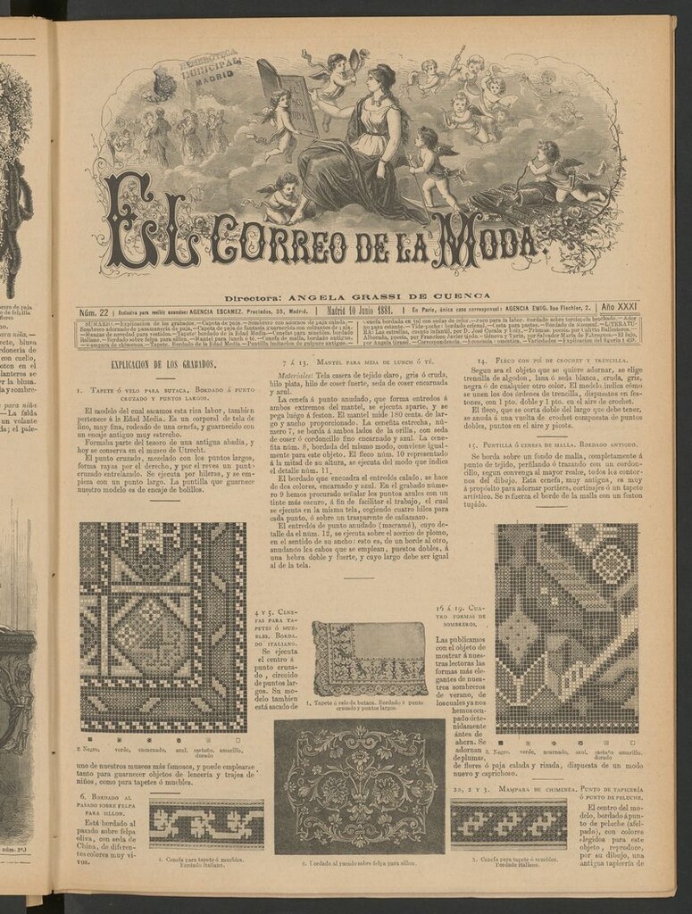 Miniatura de El Correo de la Moda: periódico del bello sexo del 10 de junio de 1881