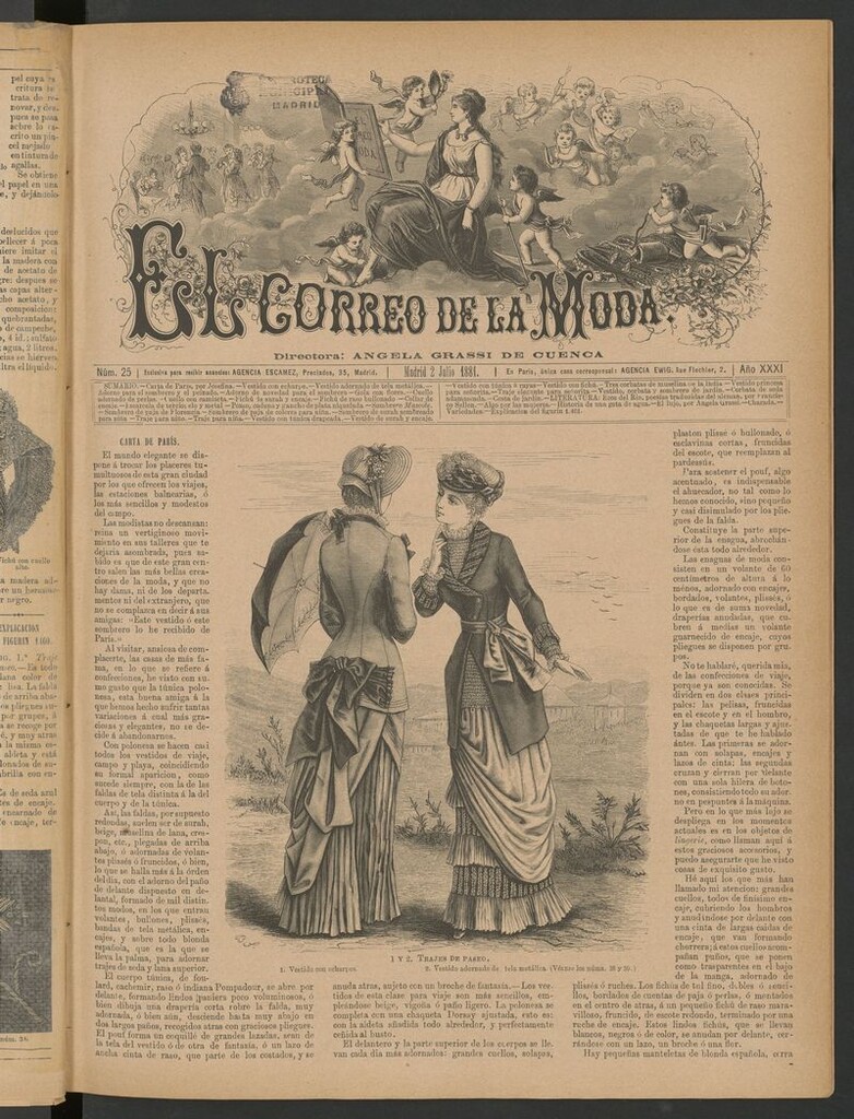 Miniatura de El Correo de la Moda: periódico del bello sexo del 2 de julio de 1881