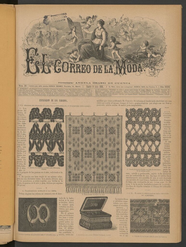 Miniatura de El Correo de la Moda: periódico del bello sexo del 10 de julio de 1881