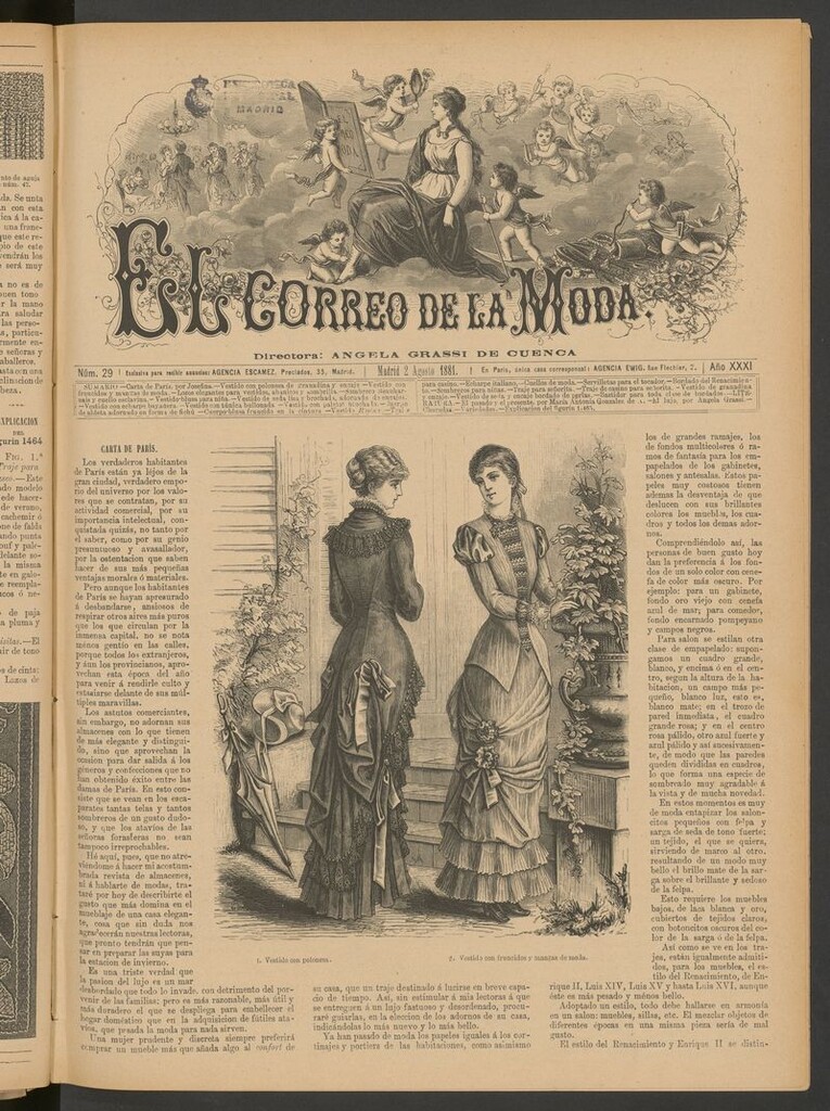 Miniatura de El Correo de la Moda: periódico del bello sexo del 2 de agosto de 1881