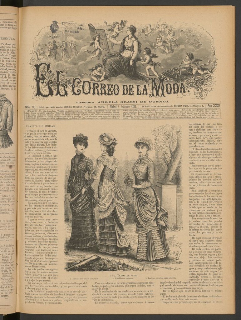 Miniatura de El Correo de la Moda: periódico del bello sexo del 2 de septiembre de 1881