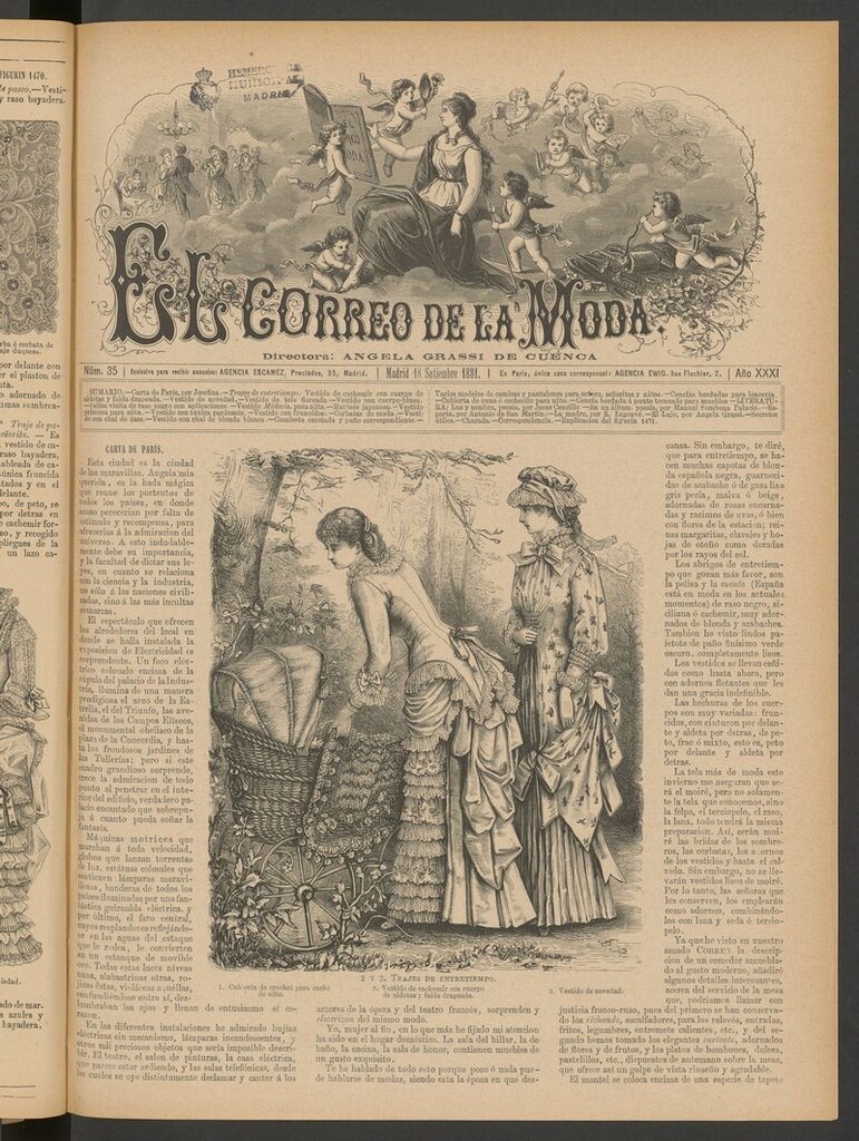 Miniatura de El Correo de la Moda: periódico del bello sexo del 18 de septiembre de 1881
