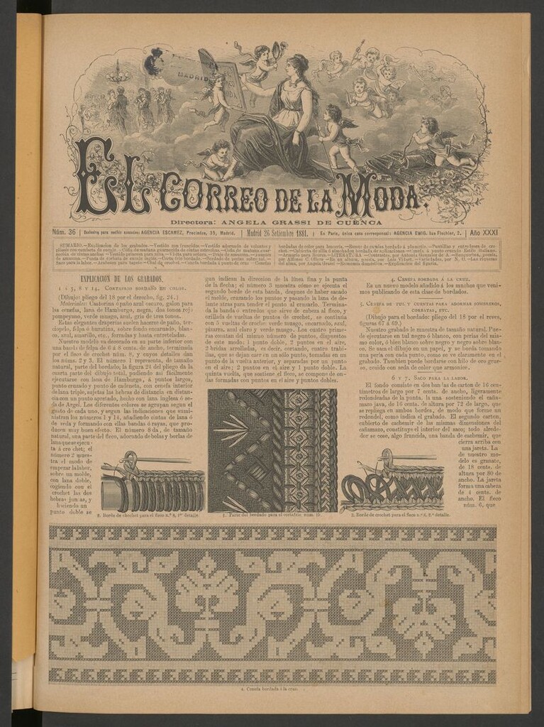 Miniatura de El Correo de la Moda: periódico del bello sexo del 26 de septiembre de 1881
