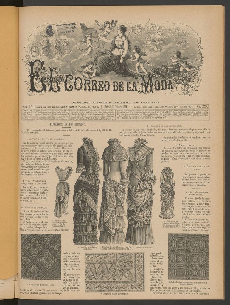 Miniatura de El Correo de la Moda: periódico del bello sexo del 10 de octubre de 1881