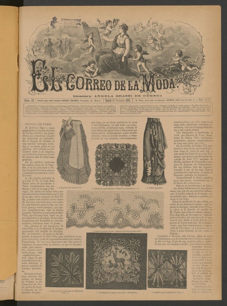 Miniatura de El Correo de la Moda: periódico del bello sexo del 10 de noviembre de 1881