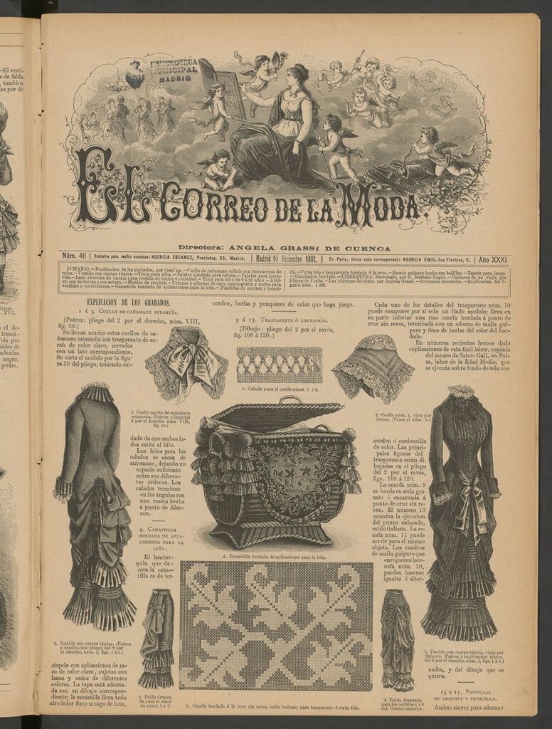 Miniatura de El Correo de la Moda: periódico del bello sexo del 10 de diciembre de 1881