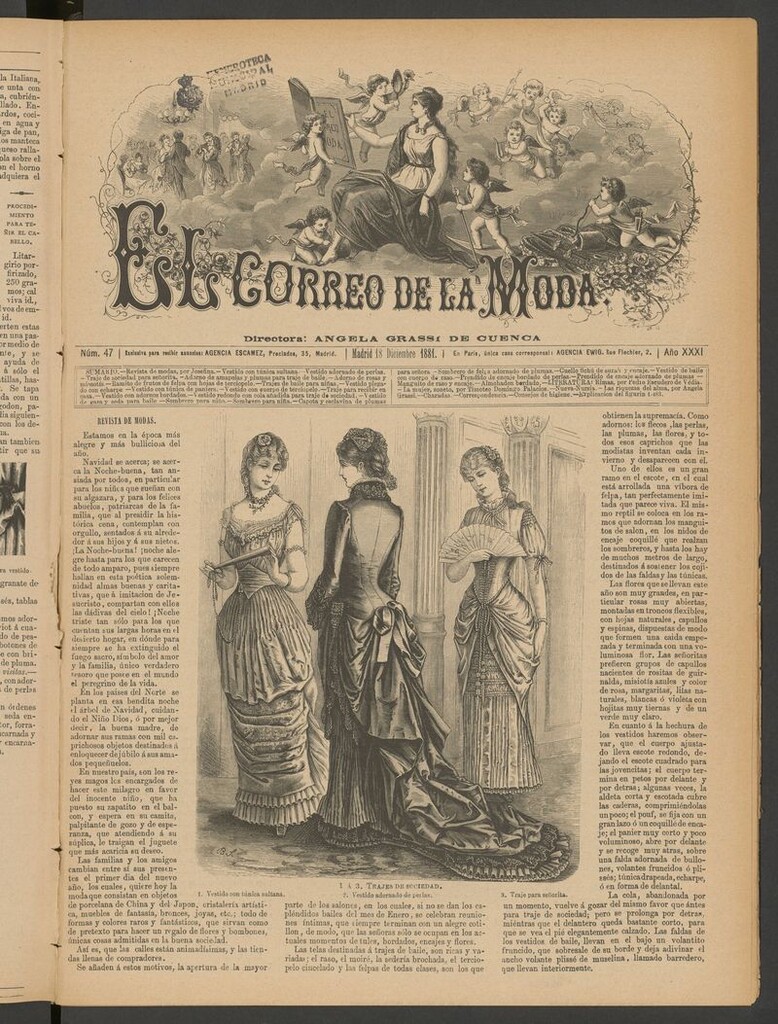 Miniatura de El Correo de la Moda: periódico del bello sexo del 18 de diciembre de 1881
