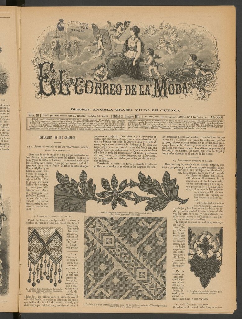 Miniatura de El Correo de la Moda: periódico del bello sexo del 26 de diciembre de 1881