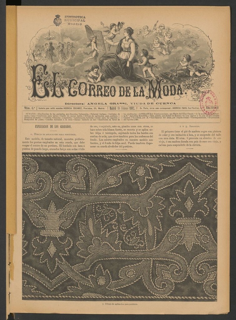 Miniatura de El Correo de la Moda: periódico del bello sexo del 10 de febrero de 1882