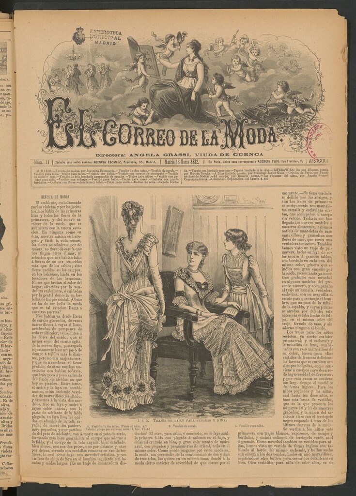 Miniatura de El Correo de la Moda: periódico del bello sexo del 18 de marzo de 1882