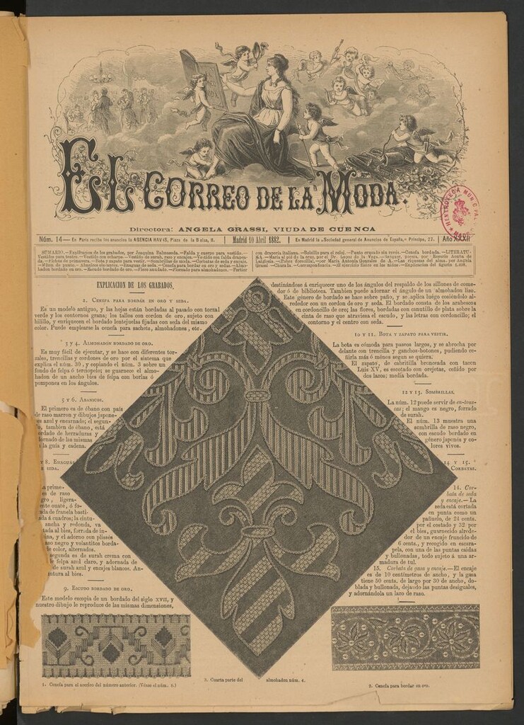 Miniatura de El Correo de la Moda: periódico del bello sexo del 10 de abril de 1882