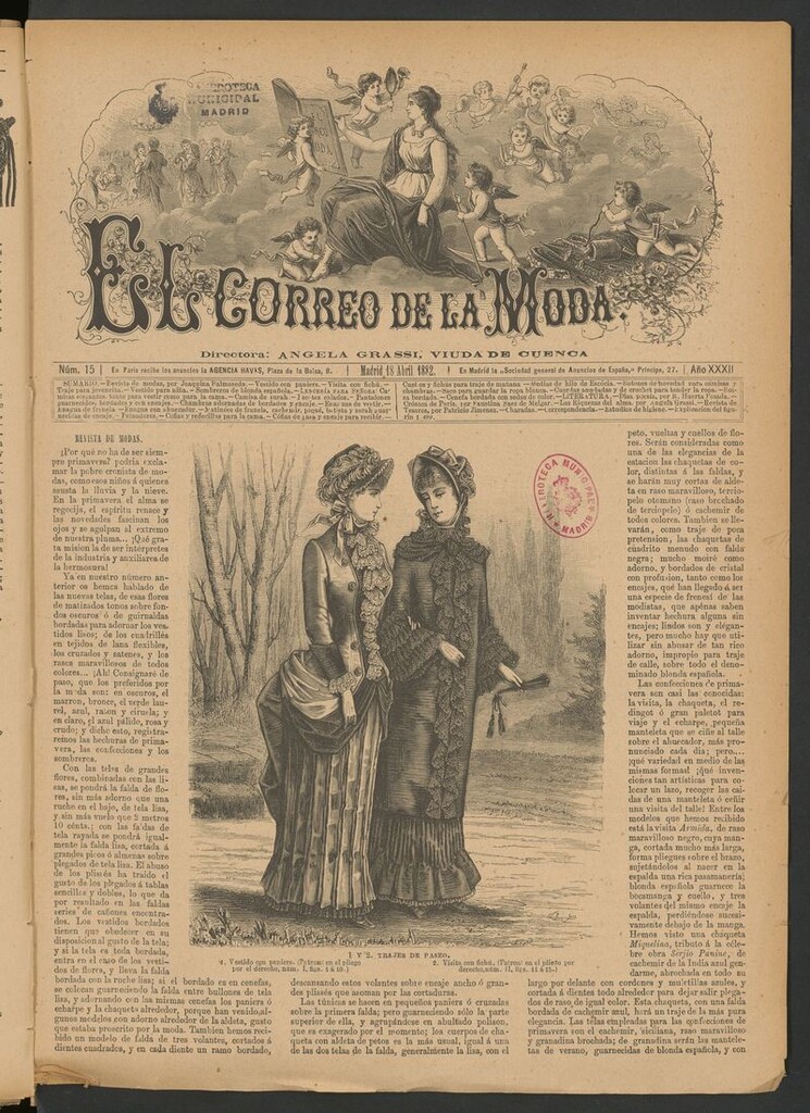 Miniatura de El Correo de la Moda: periódico del bello sexo del 18 de abril de 1882