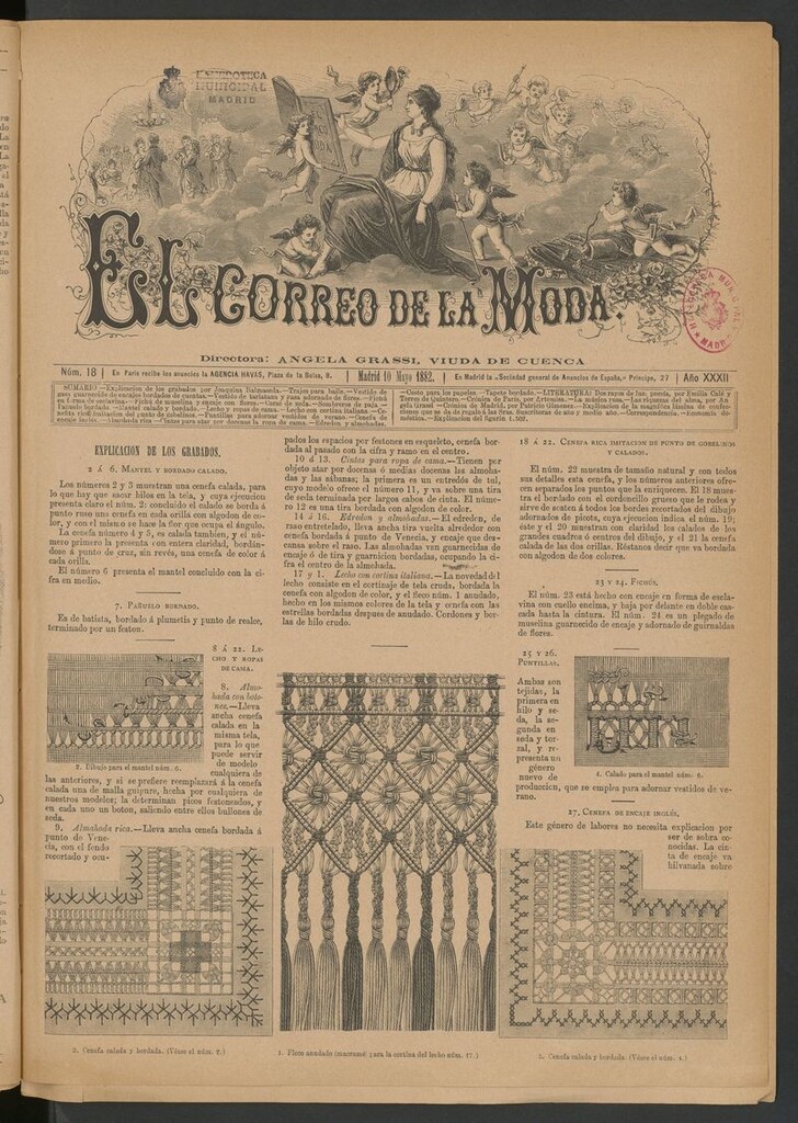 Miniatura de El Correo de la Moda: periódico del bello sexo del 10 de mayo de 1882