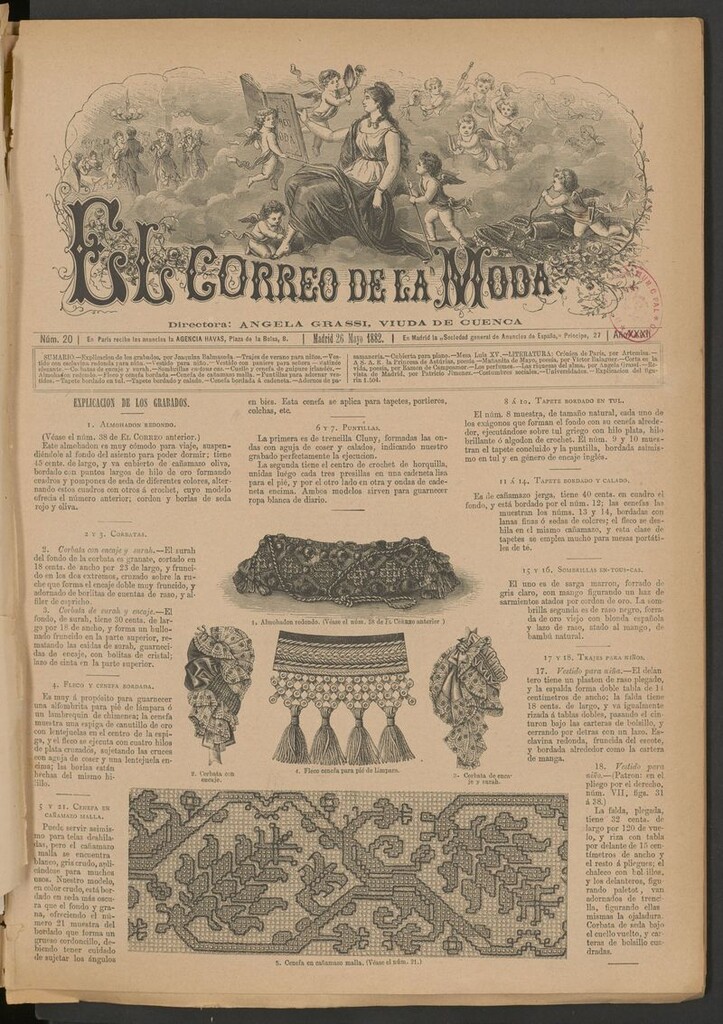 Miniatura de El Correo de la Moda: periódico del bello sexo del 26 de mayo de 1882