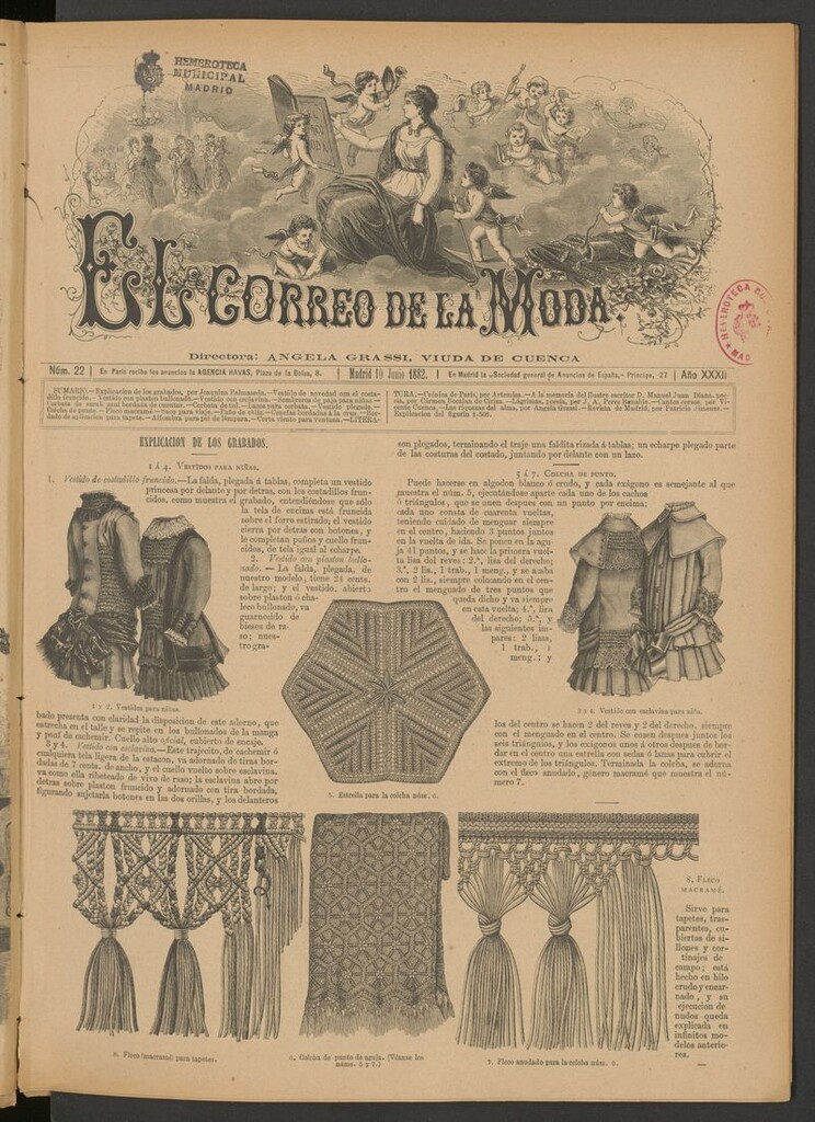 Miniatura de El Correo de la Moda: periódico del bello sexo del 10 de junio de 1882