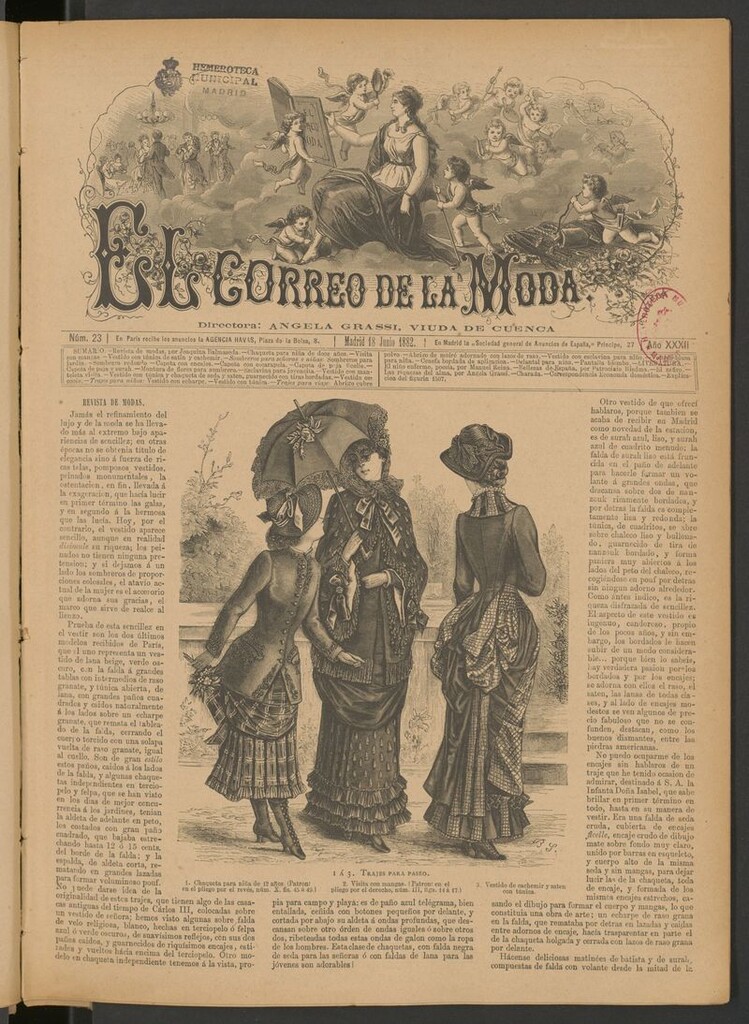 Miniatura de El Correo de la Moda: periódico del bello sexo del 18 de junio de 1882