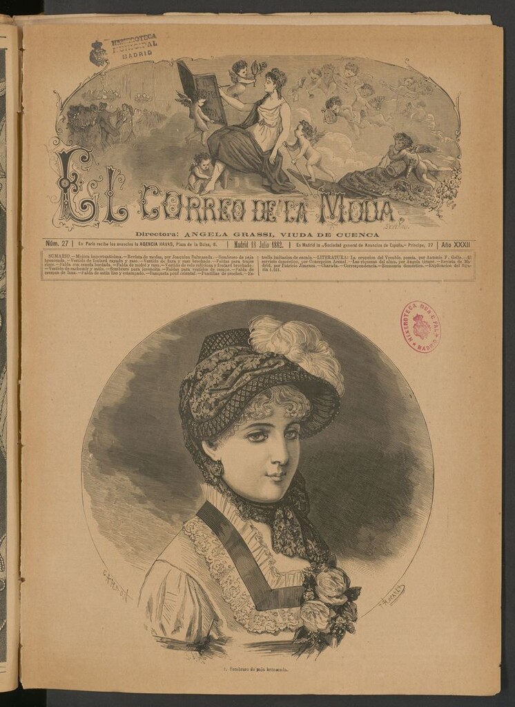 Miniatura de El Correo de la Moda: periódico del bello sexo del 18 de julio de 1882