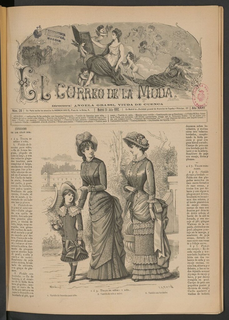 Miniatura de El Correo de la Moda: periódico del bello sexo del 26 de julio de 1882