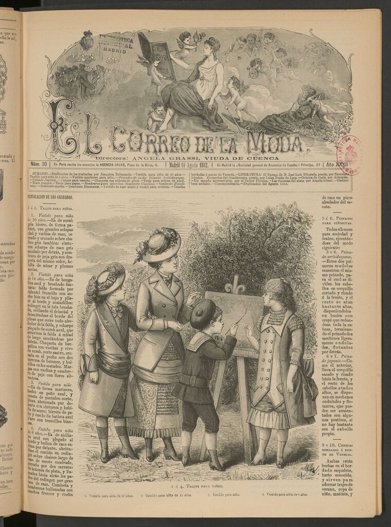 Miniatura de El Correo de la Moda: periódico del bello sexo del 10 de agosto de 1882