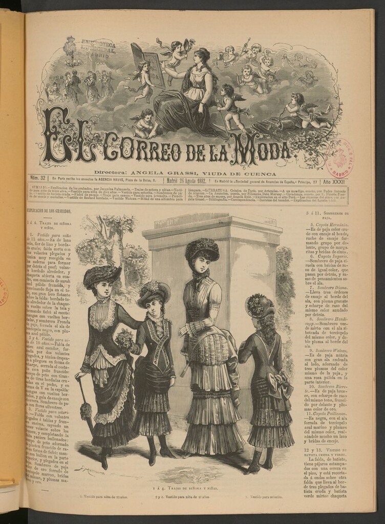 Miniatura de El Correo de la Moda: periódico del bello sexo del 26 de agosto de 1882