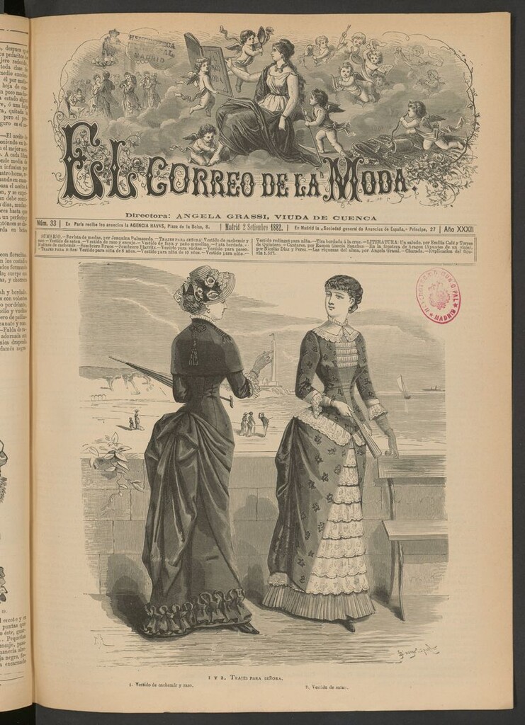 Miniatura de El Correo de la Moda: periódico del bello sexo del 2 de septiembre de 1882