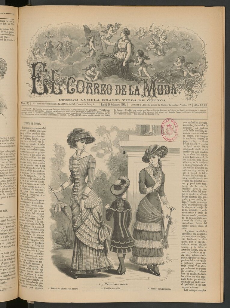 Miniatura de El Correo de la Moda: periódico del bello sexo del 18 de septiembre de 1882
