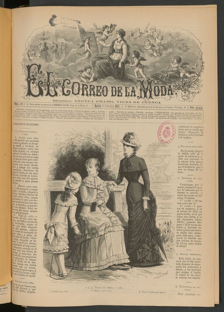 Miniatura de El Correo de la Moda: periódico del bello sexo del 26 de septiembre de 1882